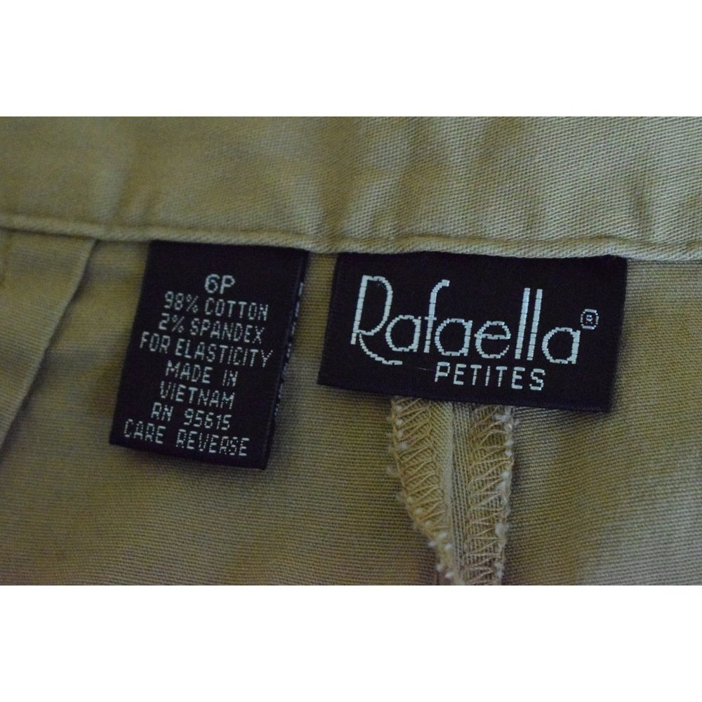 Vintage 90s Tan Cotton-Spandex Capri Pants size 6P | 27 waist - Picture 10 of 10